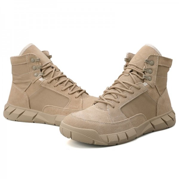 Men's fashionable casual khaki winter warm boots sneaker