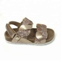 Glitter pu child cork sole sandals