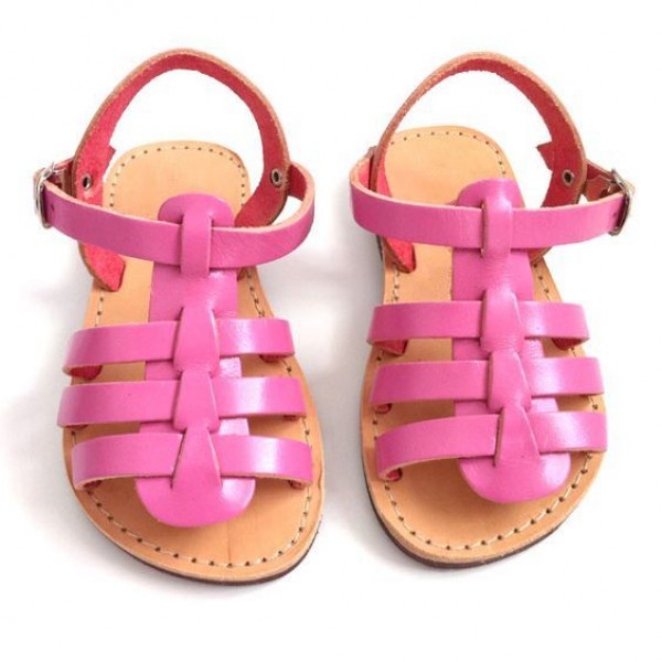 Pink Flat New Children's Summer Microfiber Latest Fashion Sandals For Girls