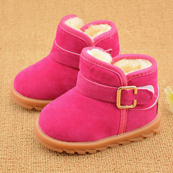 Winter Warm Fleece Kids Snow Boots