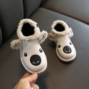 New design winter fashion cute warm boys and girls shoes faux fur PU leather kids snow boots