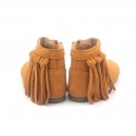 Hot Selling Kids Leather Boots Classic Tassel Children Girls Boots 