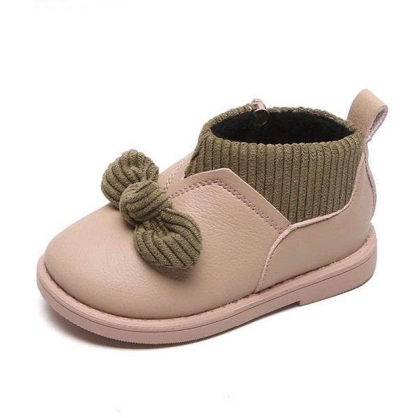 Fashion style ankle boots warm  korea style shoes for kids winter boots