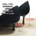 666-20 new 2019 autumn/winter women's high-heeled shoes, thin heel, pointed toe, light suede, girl's style and women's sole rubber