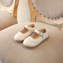 Children's shoes spring and autumn girls' shoes British style children's single shoes soft sole breathable leather baby shoes
