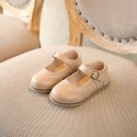 Children's shoes spring and autumn girls' shoes British style children's single shoes soft sole breathable leather baby shoes
