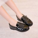 Girls' shoes spring 2020 new children's single shoes soft soled princess shoes British style black student performance shoes