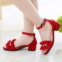 Girls' shoes sandals 2020 new fashion Korean summer high heels princess shoes for children