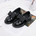 Girls' shoes spring 2020 new children's single shoes soft soled princess shoes British style black student performance shoes