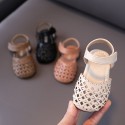 Girls' knitting shoes 2020 summer new baby shoes Korean hollow princess shoes Soft Sole Baby walking shoes