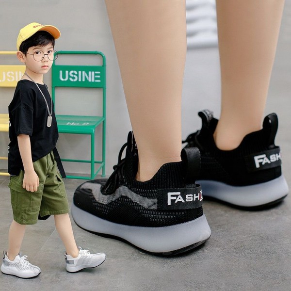 Children's shoes 2020 spring new sports shoes children's casual shoes boys' medium and large single shoes summer and Korean version net shoes