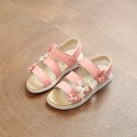 Children's sandals 2020 summer new girls' sandals flower princess shoes student Roman shoes
