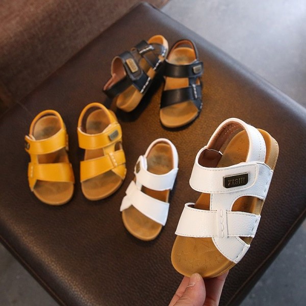 2020 summer new children's shoes children's sandals boy's sewing simple soft bottom sandals girl's Baby Beach Shoes trend
