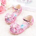 Girls' Sandals New children's princess shoes in summer 2020 soft bottom little girl fish mouth sandals ice snow shoes
