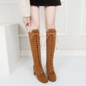 Children's boots 12019 autumn and winter new high-heeled round head fashion boots 