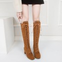 Children's boots 12019 autumn and winter new high-heeled round head fashion boots 