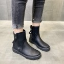 Cross border large size boots children 2021 new flat bottomed round head Martin boots fashion popular short boots female manufacturer wholesale 