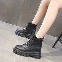 Boots children 2020 new autumn shoes thick soled short boots autumn and winter British Wind inner height Martin boots Plush 
