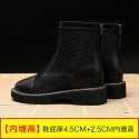Hollow out Martin boots women's 2021 new summer thin mesh boots with increased leisure thin spring and autumn single boots 