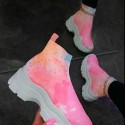 2020 large size autumn new color printing belt flying woven middle tube women's boots wish Amazon cross-border spot wholesale 