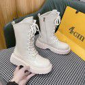 Thick soled Martin boots women's 2021 autumn new mid tube boots British handsome personalized motorcycle short boots women's one hair substitute 