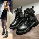 British style Martin boots women's fashion in autumn 2021 new European and American thick soled handsome short cylinder locomotive women's boots batch 