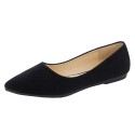 2021 spring new Korean version pointed flat sole single shoes women's comfortable light mouth black professional women's shoes wholesale 