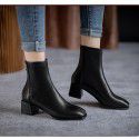 Hanban fashion boots autumn 2021 new elastic thin boots children's thick heel bare boots Chelsea short boots fashion women's Boots 