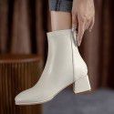 Hanban fashion boots autumn 2021 new elastic thin boots children's thick heel bare boots Chelsea short boots fashion women's Boots 