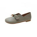 2021 spring new retro flat sole single shoes round head shallow mouth bean shoes soft sole comfortable casual women's shoes wholesale 
