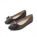 Working flat sole single shoe nvchun 2021 new versatile Doudou shoes pointed fairy evening shoes small size 323334 