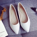 2021 new scoop shoes women's pointed flat shoes apricot single shoes women's Korean flat bottom shallow mouth large 41-43 trendy shoes 