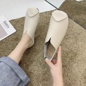 2021 autumn new Korean flat sole single shoes Square Head splicing soft surface comfortable Doudou shoes overshoot women's shoes wholesale 