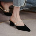 Baotou sandals women's summer 2021 new cowhide thick heel Korean low heel fairy style fashion retro sandals 