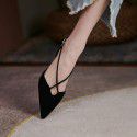 Sandals 2021 new female summer fashion pointed Baotou thin heel high heels back empty fairy style sweet single shoes 