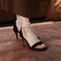 Simon 2021 summer fairy temperament French retro pearl fashion sandals Roman high heels 