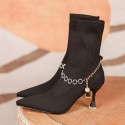 2021 new yuanlitong popular pointed fashion socks boots fashion women's shoes high heels casual women's flying woven boots