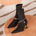 2021 new yuanlitong popular pointed fashion socks boots fashion women's shoes high heels casual women's flying woven boots