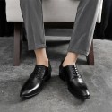 European station British pointed leather shoes yellow men's shoes European and American popular boys' business dress leather shoes one hair on behalf