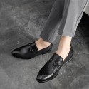 2021 new men's leather shoes one step on British men's pointed versatile men's shoes fashion small leather shoes one hair substitute