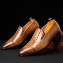 Pointed small leather shoes men's British fashion casual men's shoes men's versatile nightclub hairdresser's fashion shoes one hair substitute