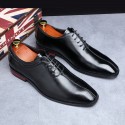 European men's shoes small square head men's leather shoes foreign trade large shoes Wenzhou wholesale business dress mengke shoes single shoes