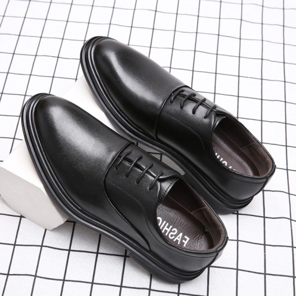 New wedding shoes, genuine leather business casual shoes, formal office men's shoes, youth dating trendy shoes, new companion shoes