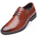 2020 new men's shoes soft soled leather casual Plaid leather shoes men's business wedding banquet shoes size 45 wear-resistant fashion 