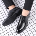 2021 new business casual men's shoes soft soled leather office shoes breathable formal dress wedding shoes banquet date 