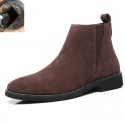 2020 autumn winter new warm shoes frosted Martin boots men's Retro Chelsea leather boots casual men's Boots 