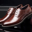 2021 new business casual men's shoes leather formal office shoes wedding best man shoes cross-border special large leather shoes 