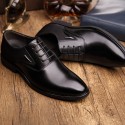 2021 new pointed men's shoes business dress breathable leather shoes cross-border special for oversized leather shoes anti slip and wear-resistant 48 
