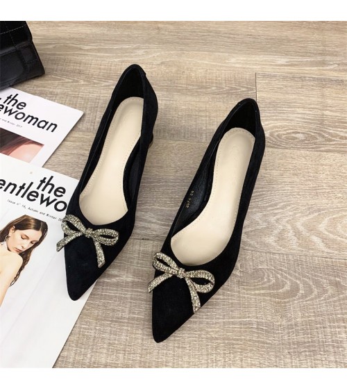 2021 spring and summer new thick heels h...