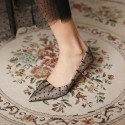 338-22 sexy mesh gauze with high heel shoes 2021 tiktok